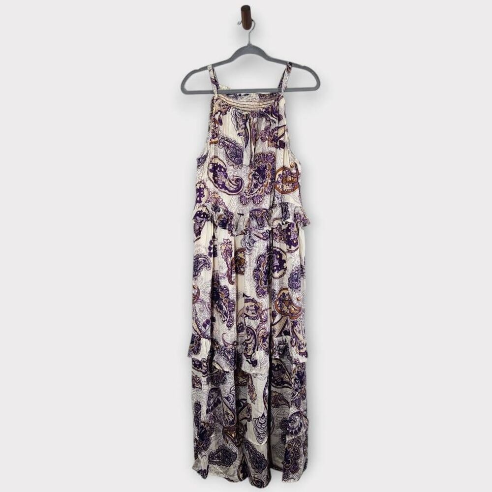 Band of the Free Paisley Tiered Maxi Dress Size Small Wedding Guest Dress - Picture 2 of 10